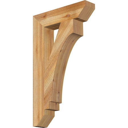 Ekena Millwork Imperial Slat Rough Sawn Bracket, Western Red Cedar, 4"W x 18"D x 30"H BKT04X18X30IMP06RWR